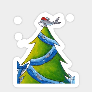 A Great White Christmas Sticker